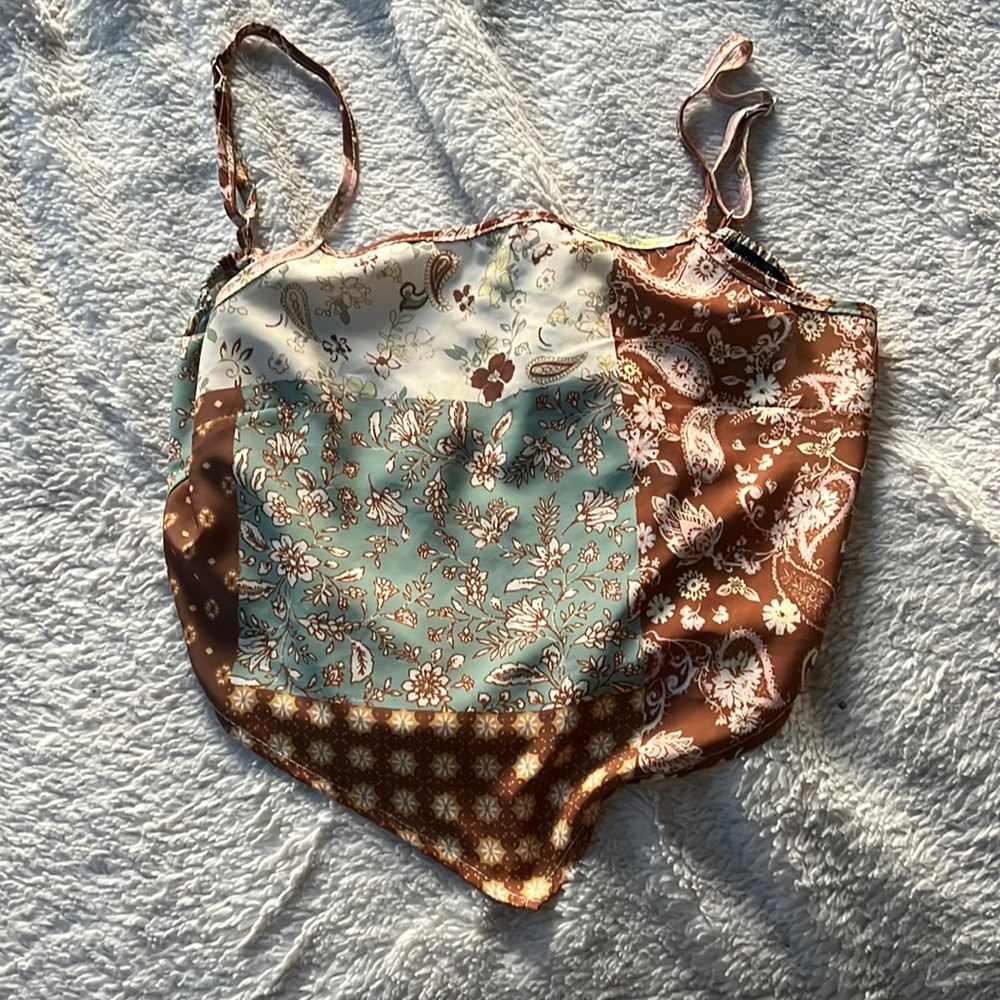 Tank top crop top by originality size small